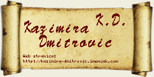 Kazimira Dmitrović vizit kartica